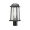 Z-Lite Millworks 2 Light Outdoor Post Mount Fixture, Black & Clear Beveled 574PHMR-BK - alternate 2